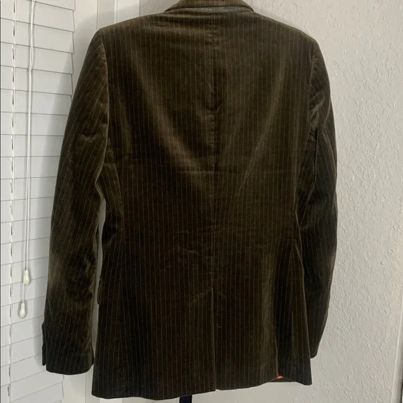 RARE vintage y2k Juicy Couture pinstriped   Velvet Blazer size 38 - Picture 11 of 11